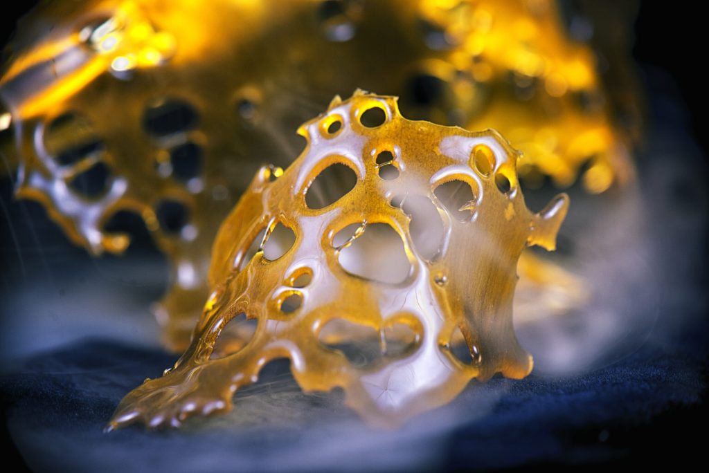 Close,Up,Detail,Of,Marijuana,Oil,Concentrate,Aka,Shatter